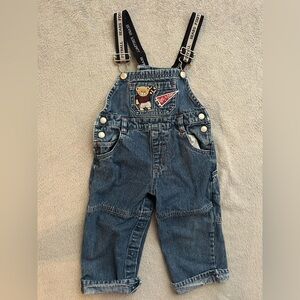 VINTAGE KRU Little Denim Overalls size 18m